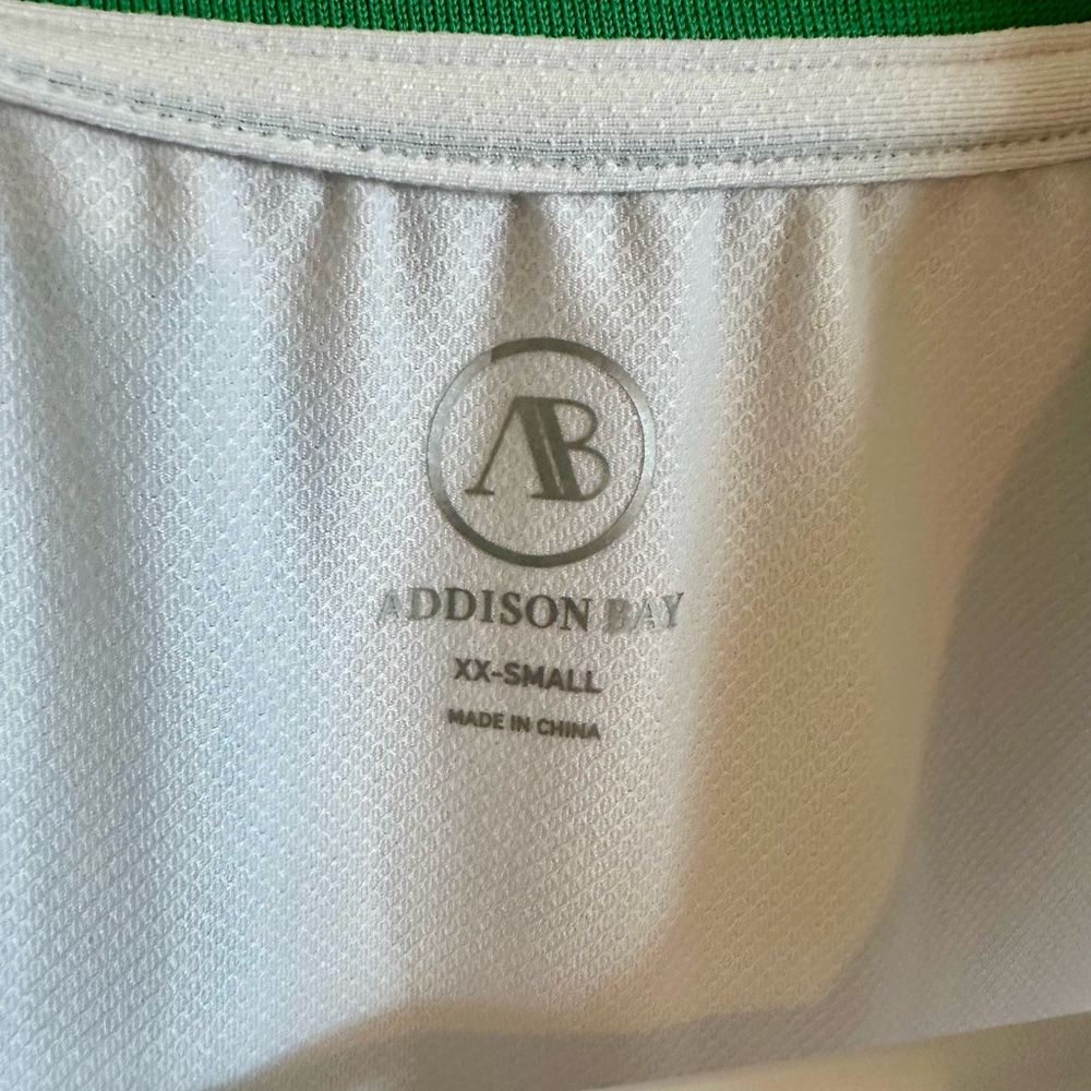 Addison Bay White and Green Dress - Picture 2 of 3